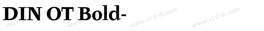 DIN OT Bold字体转换